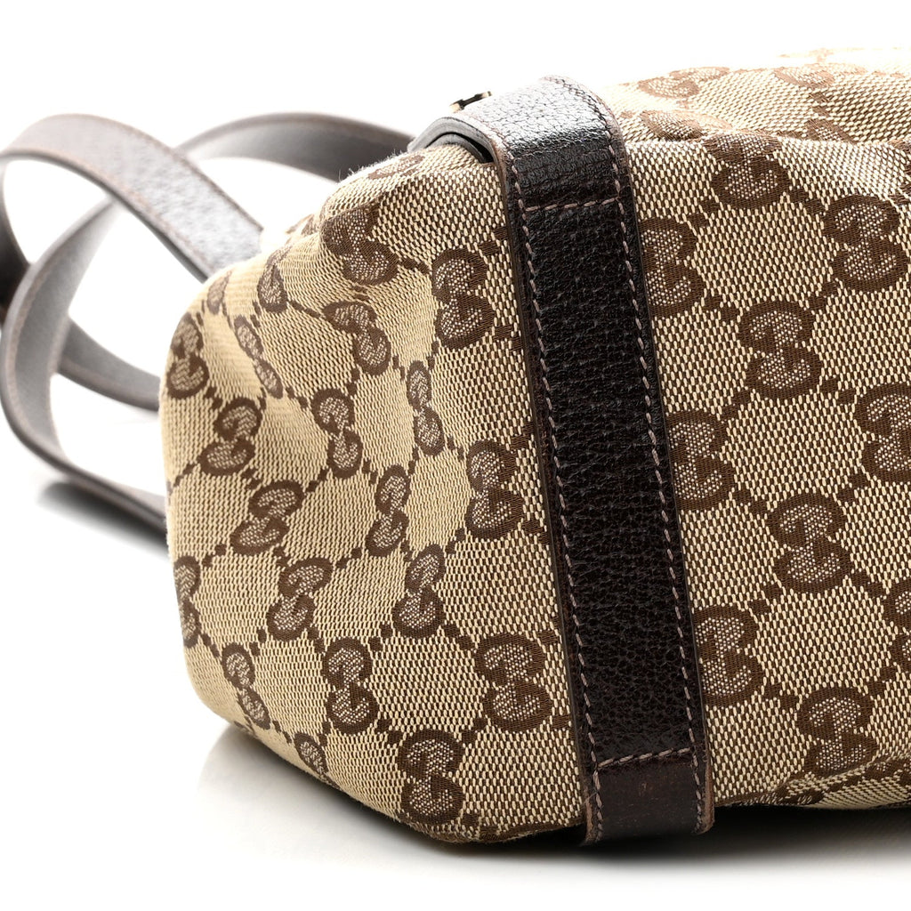 Monogram Medium Abbey Shoulder Bag Dark Brown