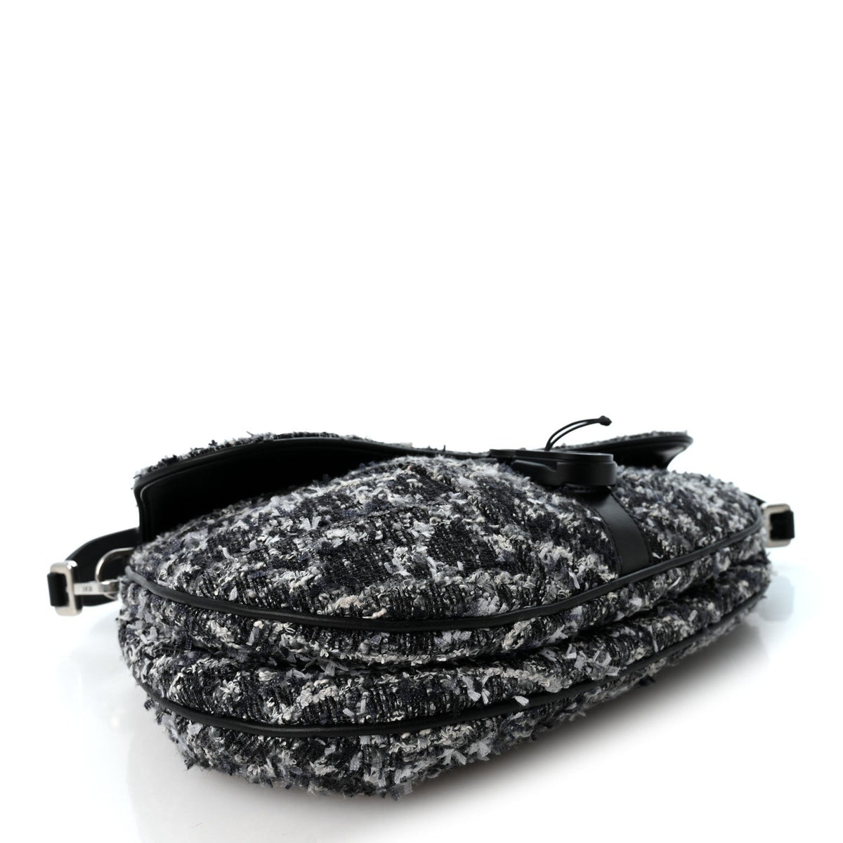 Tweed Saddle Bag Dark Blue