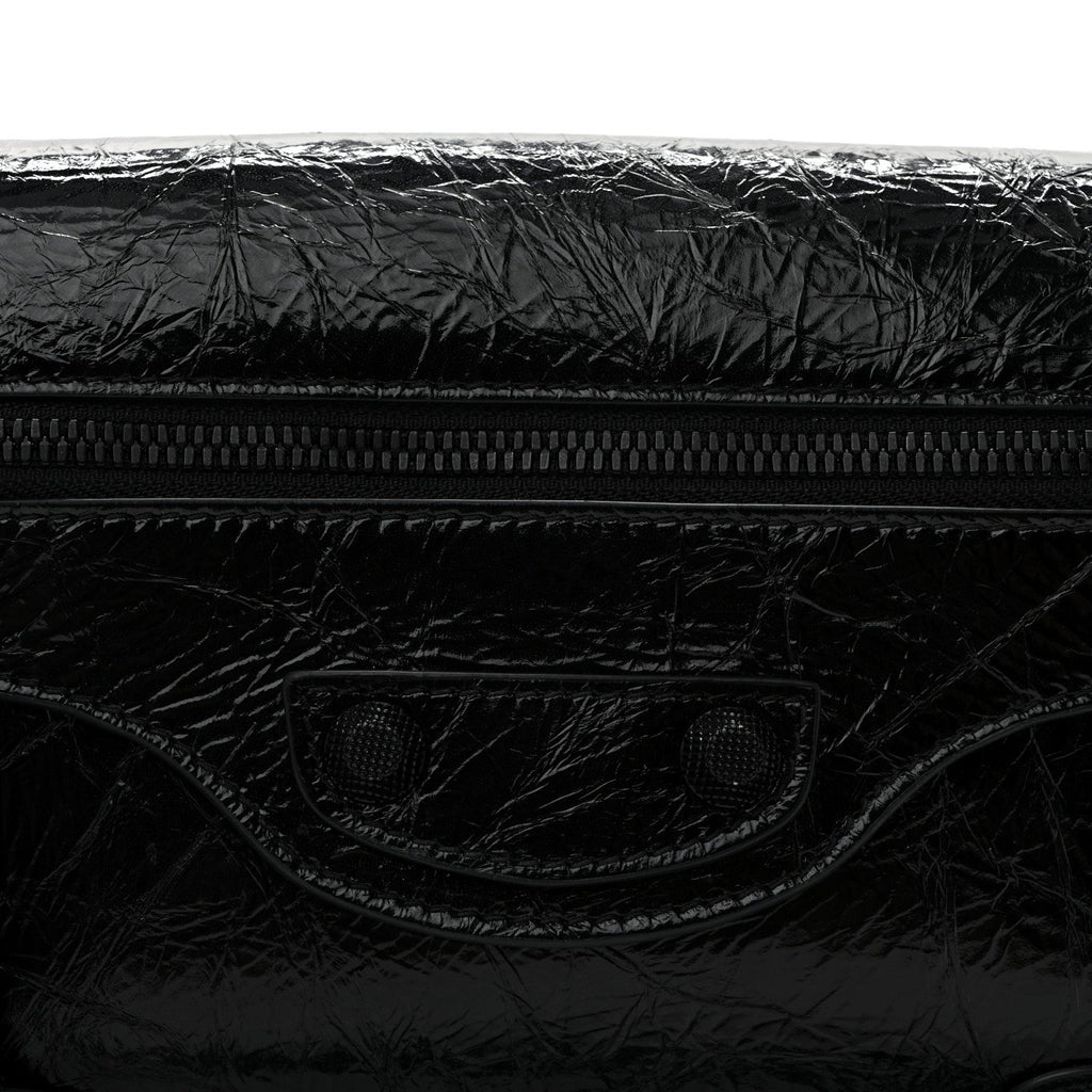 Agneau Arena Monochrome Small Le Cagole Sling Bag Black
