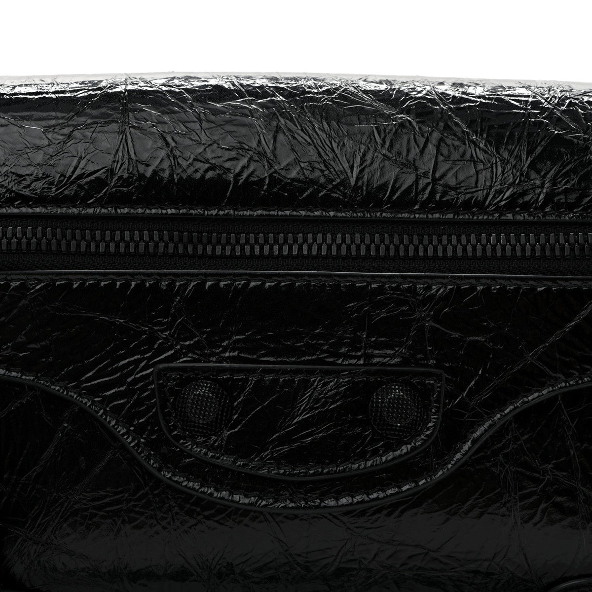 Agneau Arena Monochrome Small Le Cagole Sling Bag Black