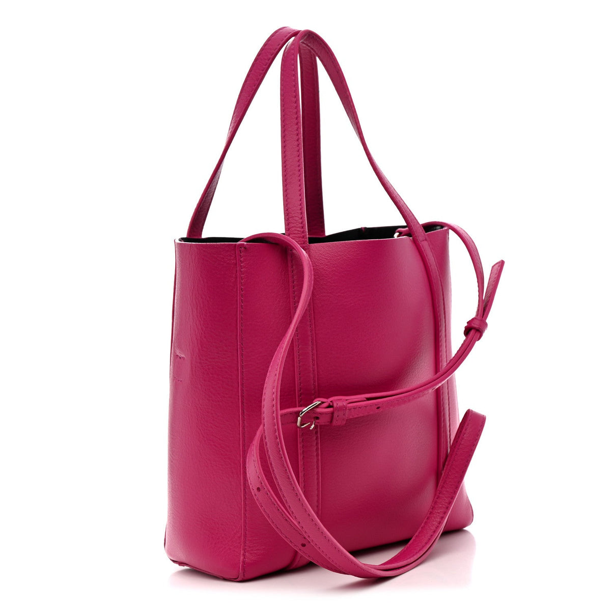 Calfskin XXS Everyday Tote Rose Magenta Black