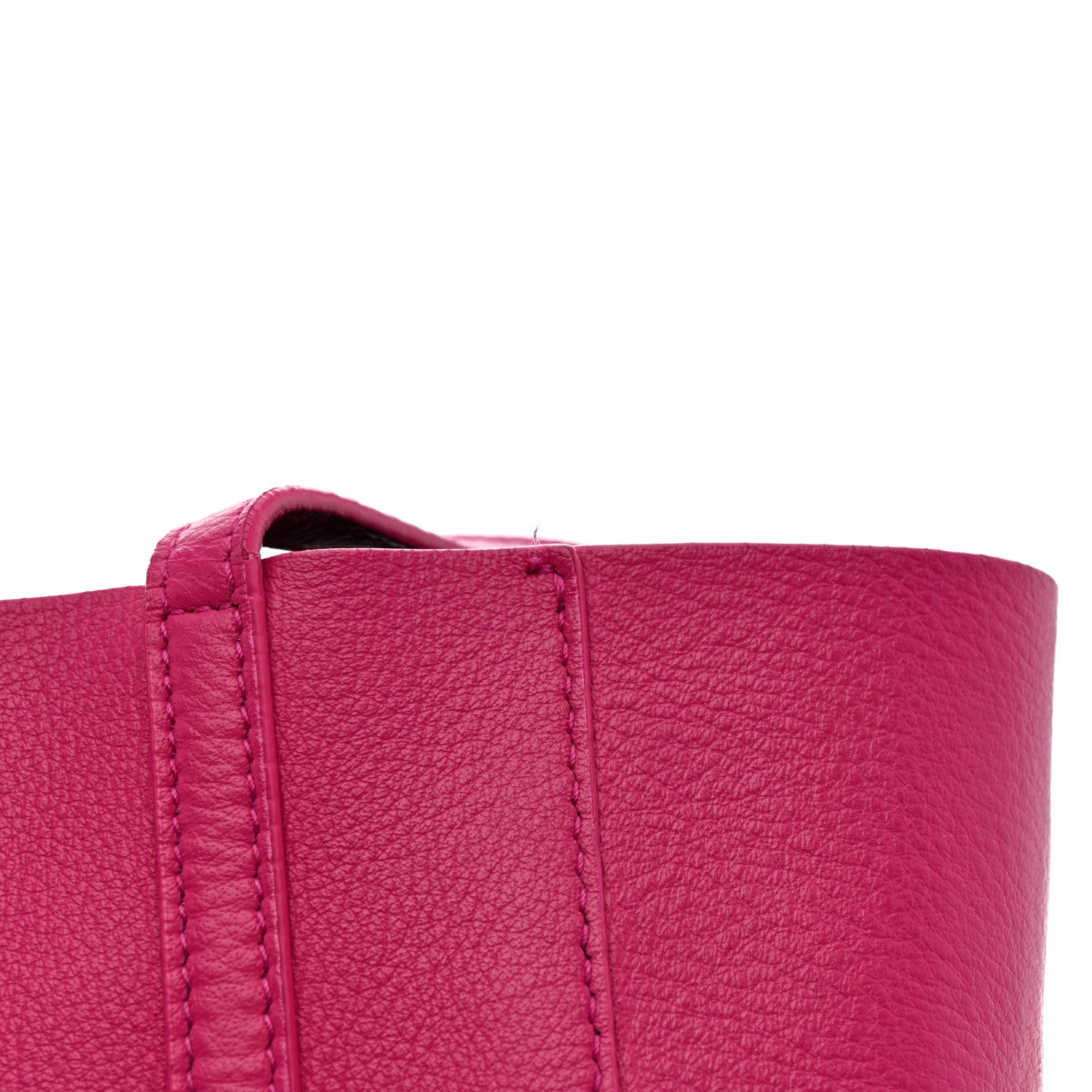 Calfskin XXS Everyday Tote Rose Magenta Black
