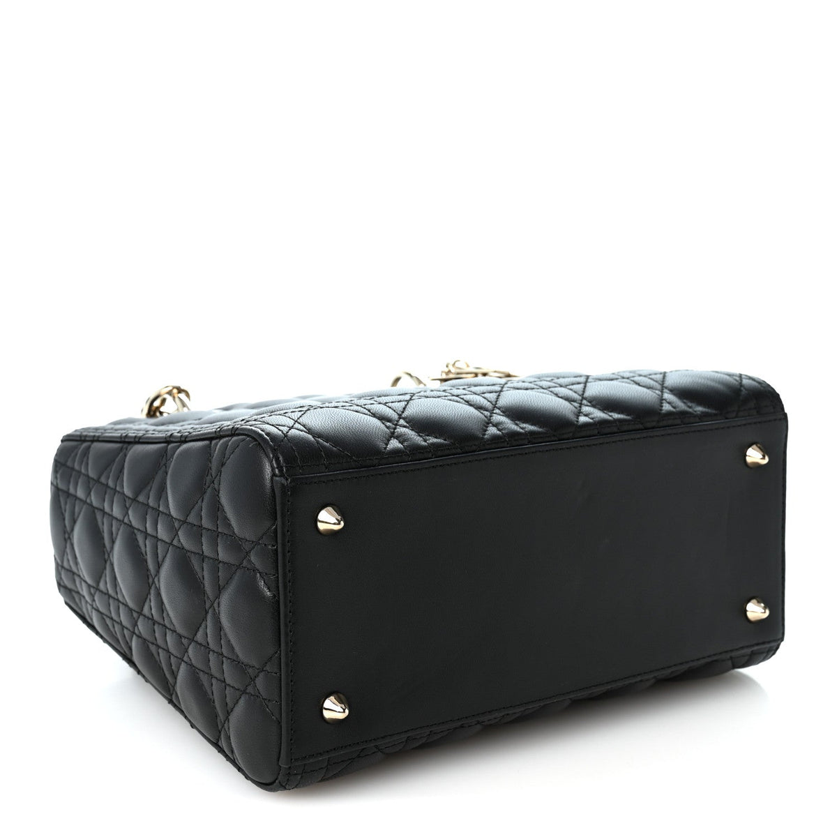 Lambskin Cannage Medium Lady Dior Black