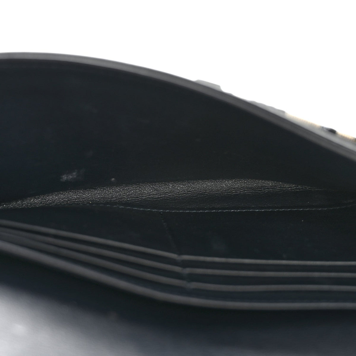 Oblique Saddle Chain Long Wallet Blue