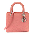 Ostrich Medium Lady Dior Pink