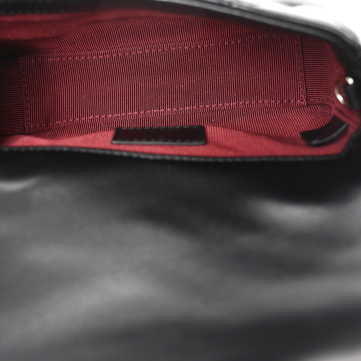 Lambskin Matelasse Mini GG Marmont Shoulder Bag Black