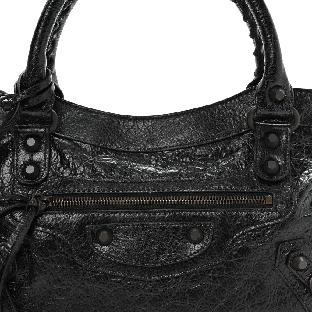 Agneau Arena Classic Hardware Le City First Bag Black