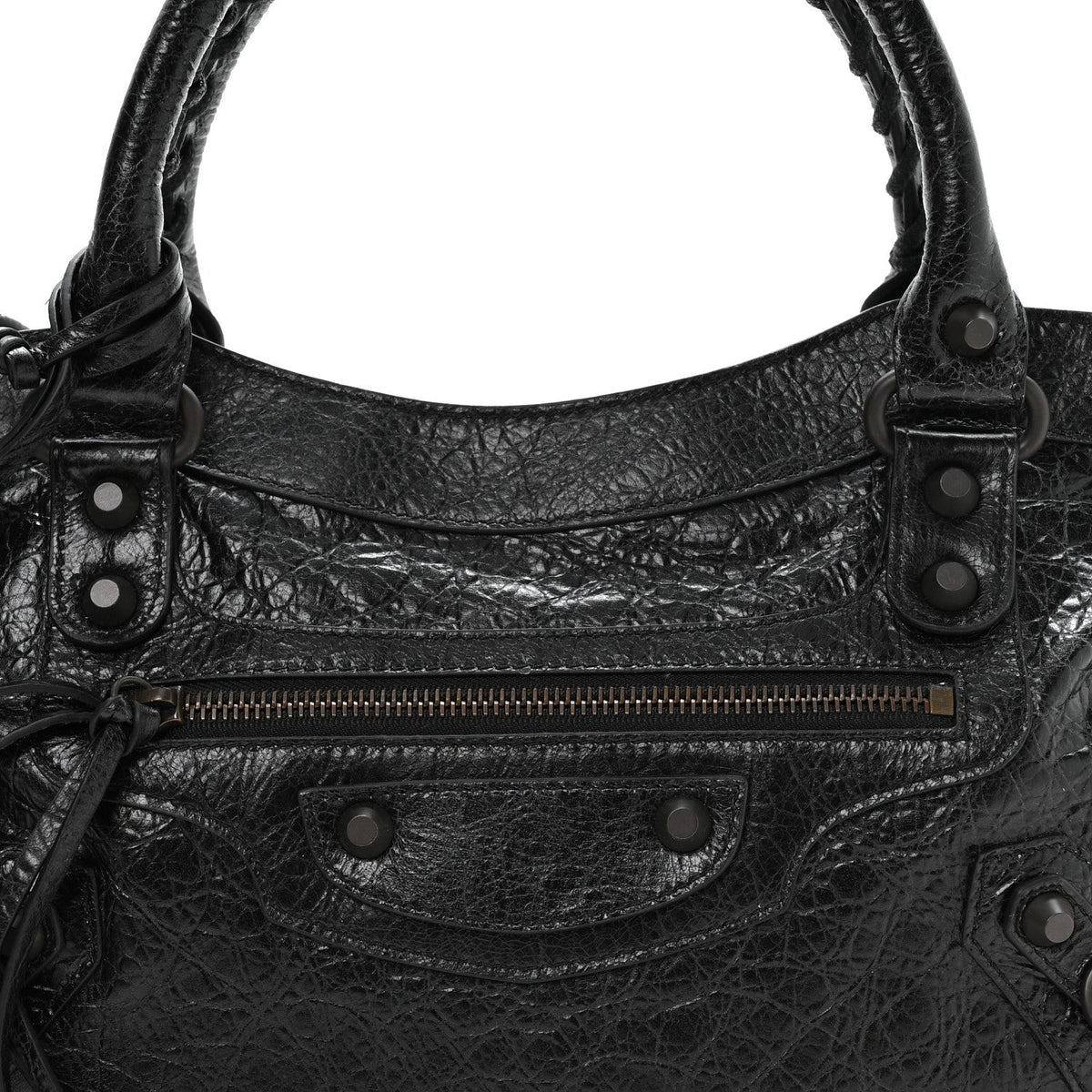 Agneau Arena Classic Hardware Le City First Bag Black