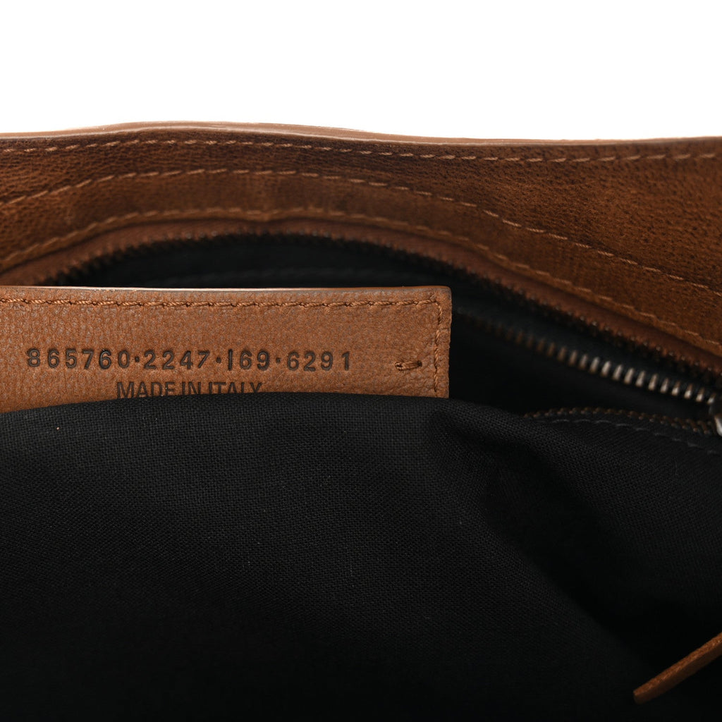 Arena Goatskin Classic Hardware Medium Le City Caramel