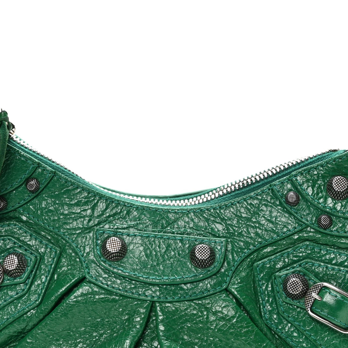 Agneau Arena Le Cagole Shoulder Bag XS Jade