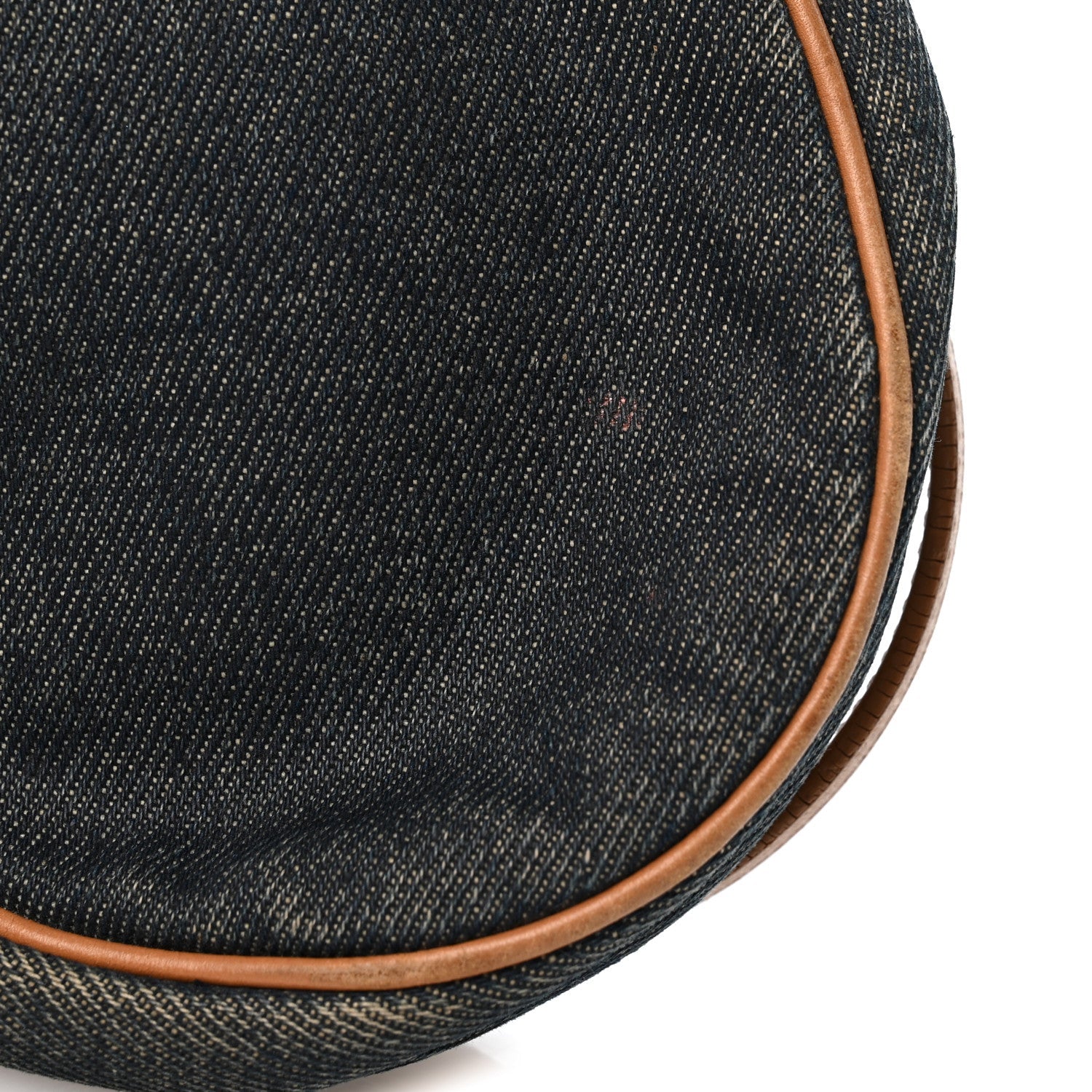 Denim Mini Saddle Pochette Navy
