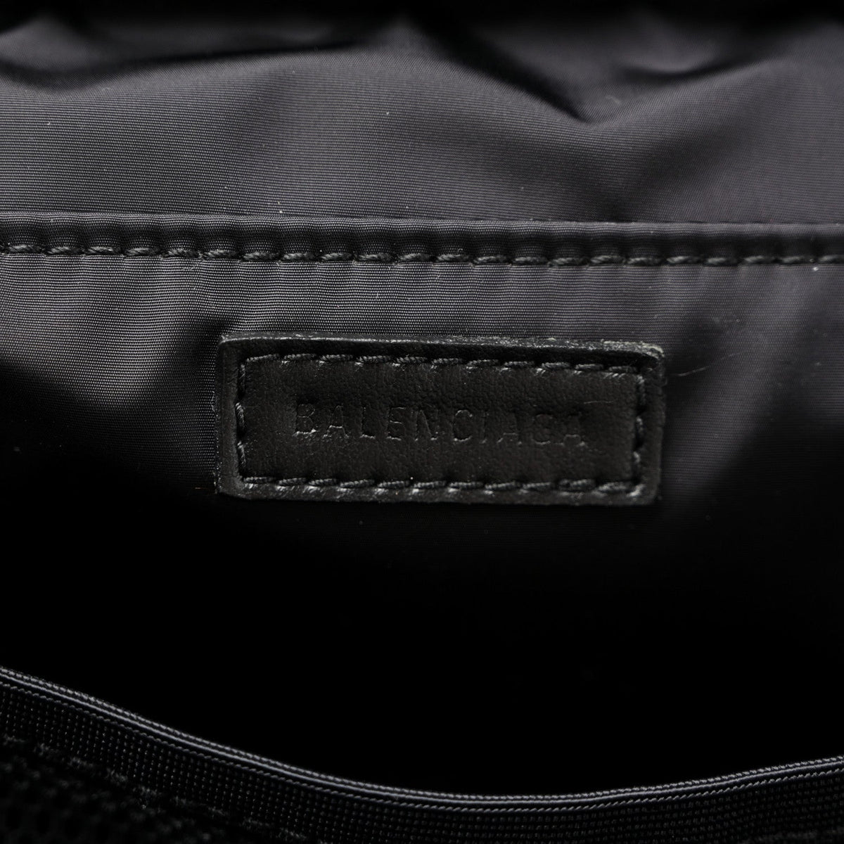 Nylon Logo Sport Camera Bag Black