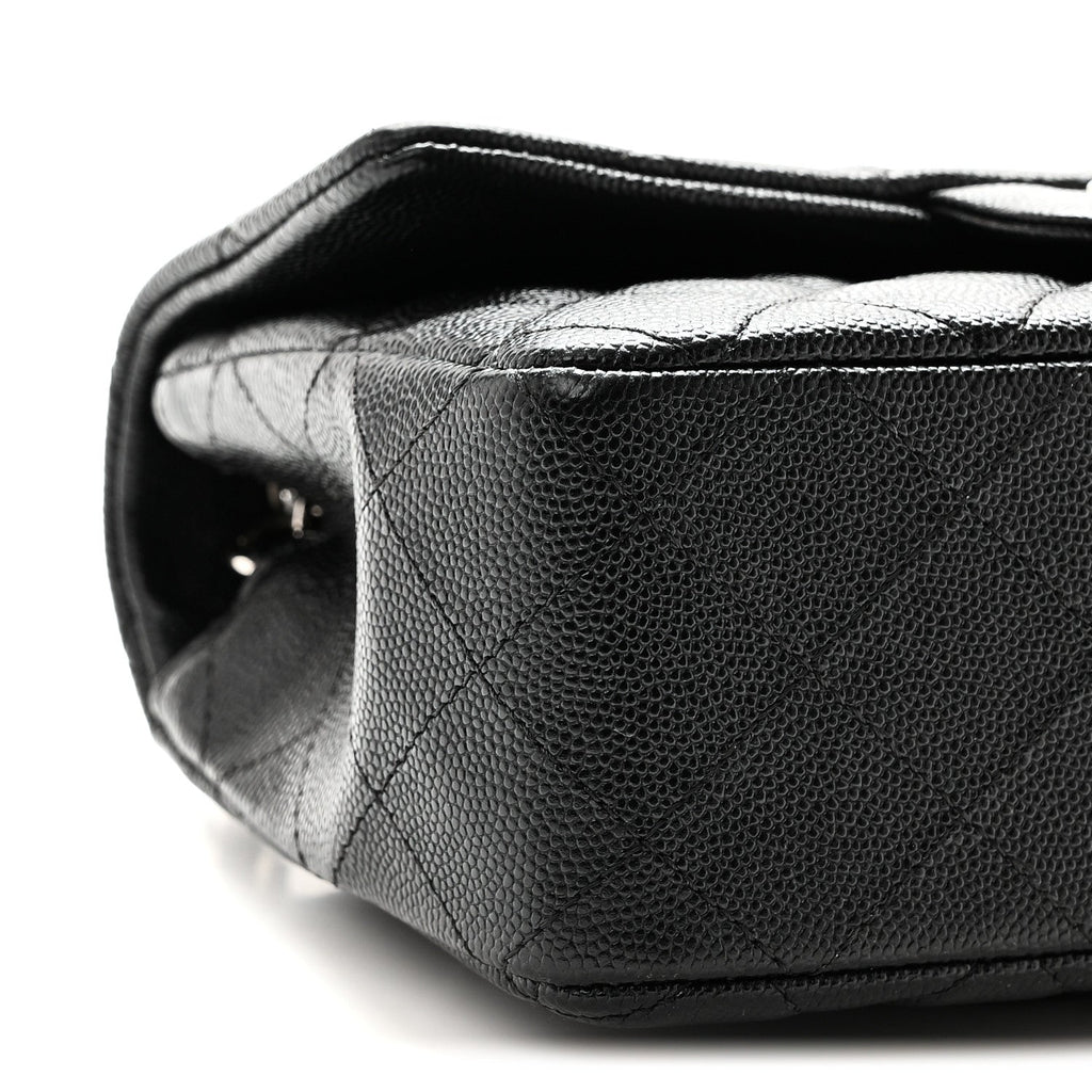Caviar Quilted Mini Rectangular Flap Black