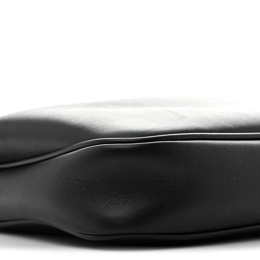 Natural Smooth Calfskin Rodeo Sling Pochette Black