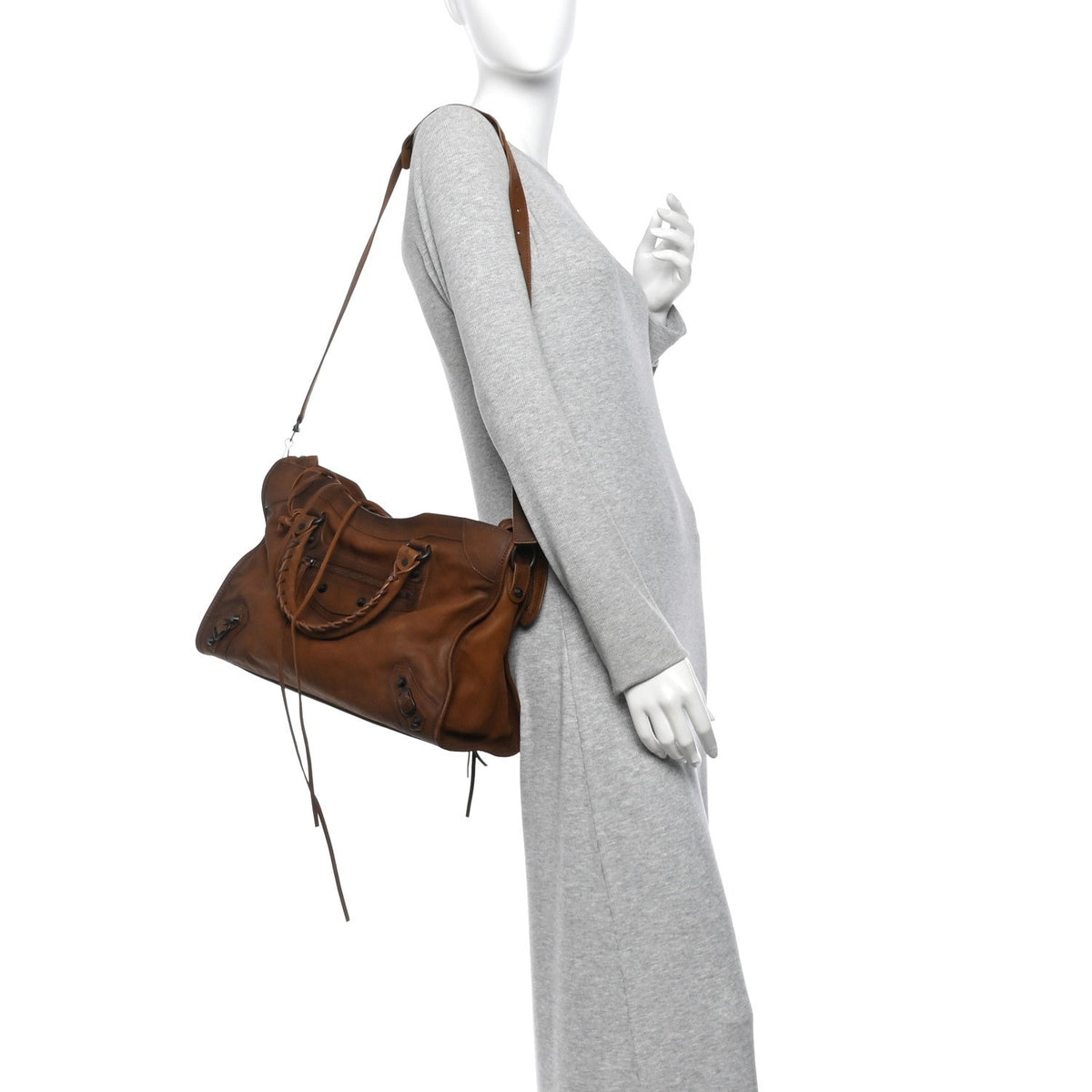 Arena Goatskin Classic Hardware Medium Le City Caramel