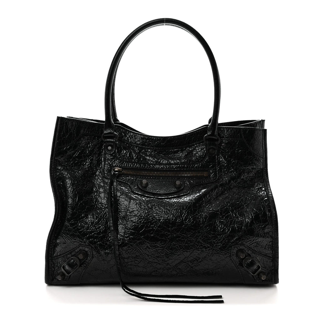 Agneau Arena Classic Hardware Small Le City Tote Black Black