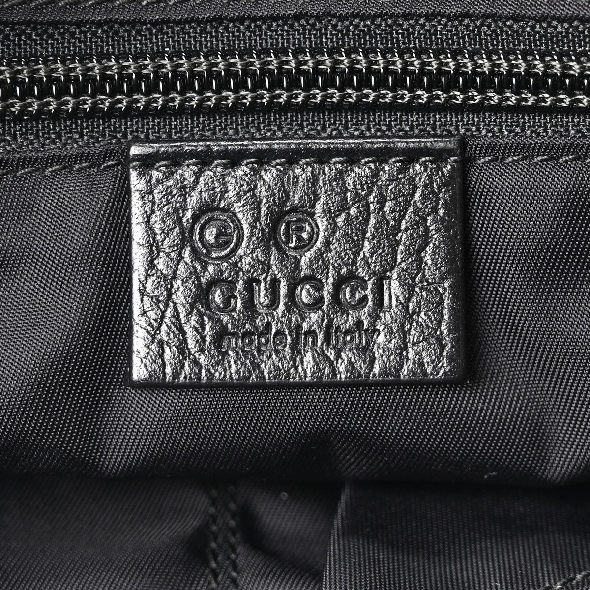 Nylon Monogram Double Buckle Flap Messenger Bag Black