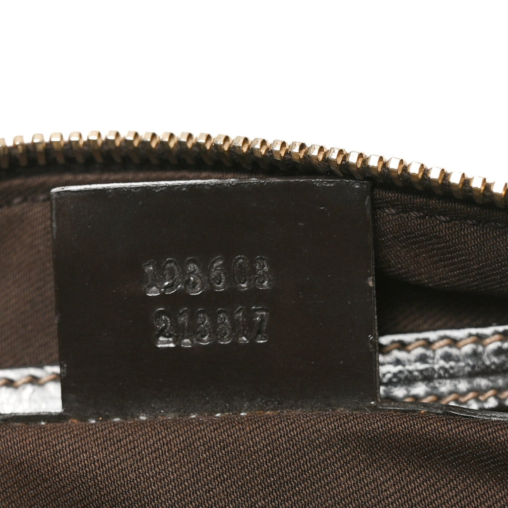 Monogram Guccissima Hearts Studded Medium Joy Boston Dark Brown