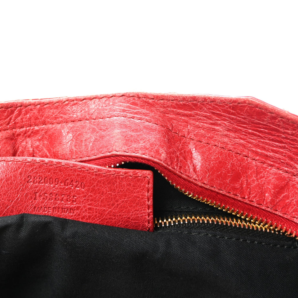 Agneau Giant 12 Gold Hardware Part Time Rouge Cardinal