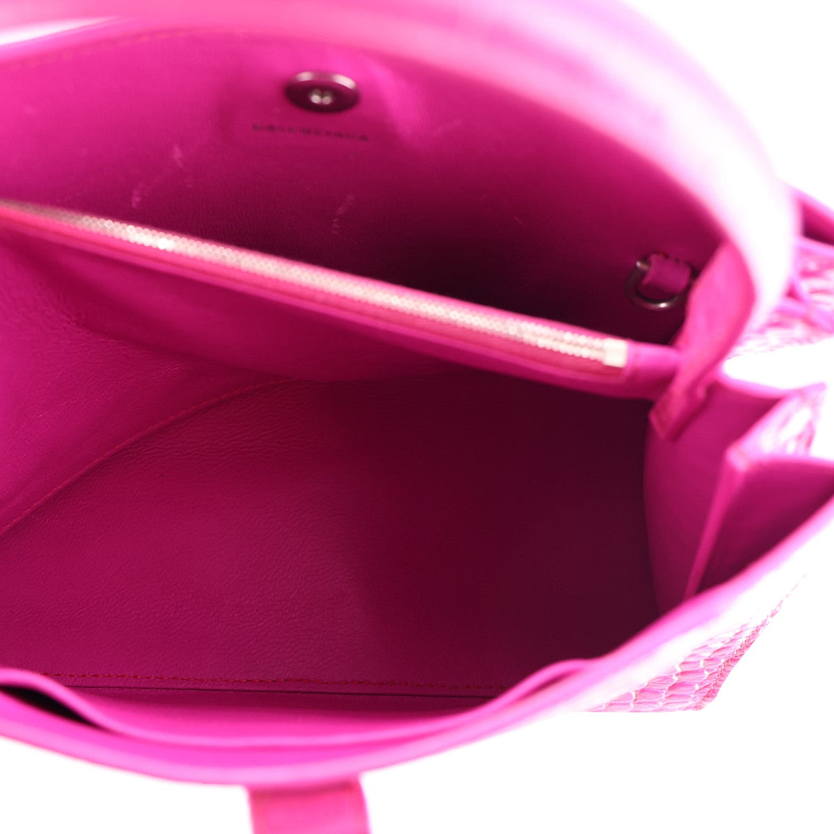 Grained Calfskin XS Hourglass East West Tote Lipstick Pink