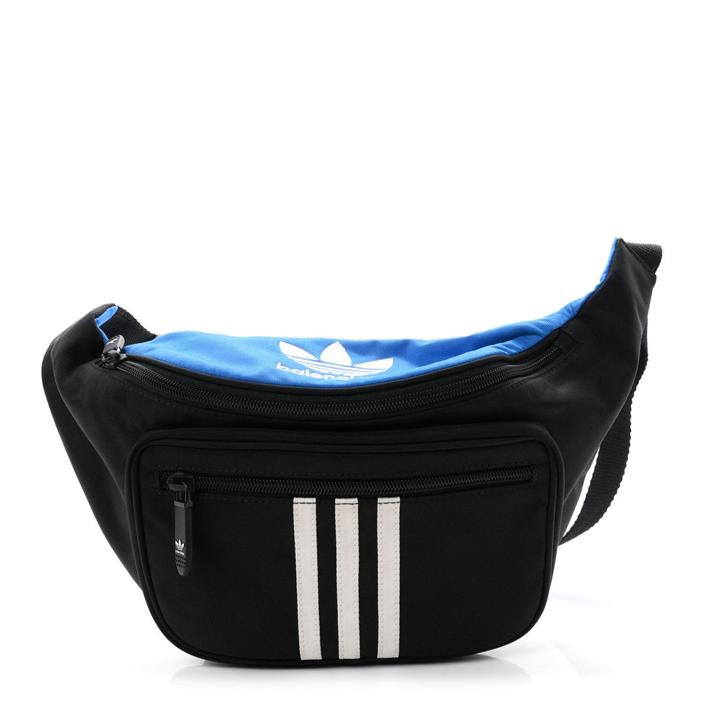 X ADIDAS Nylon Belt Bag Black Blue