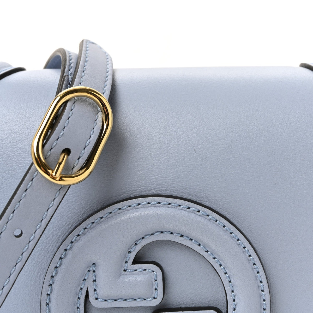 Roxy Calfskin Medium Blondie Top Handle Bag Cloudy Blue