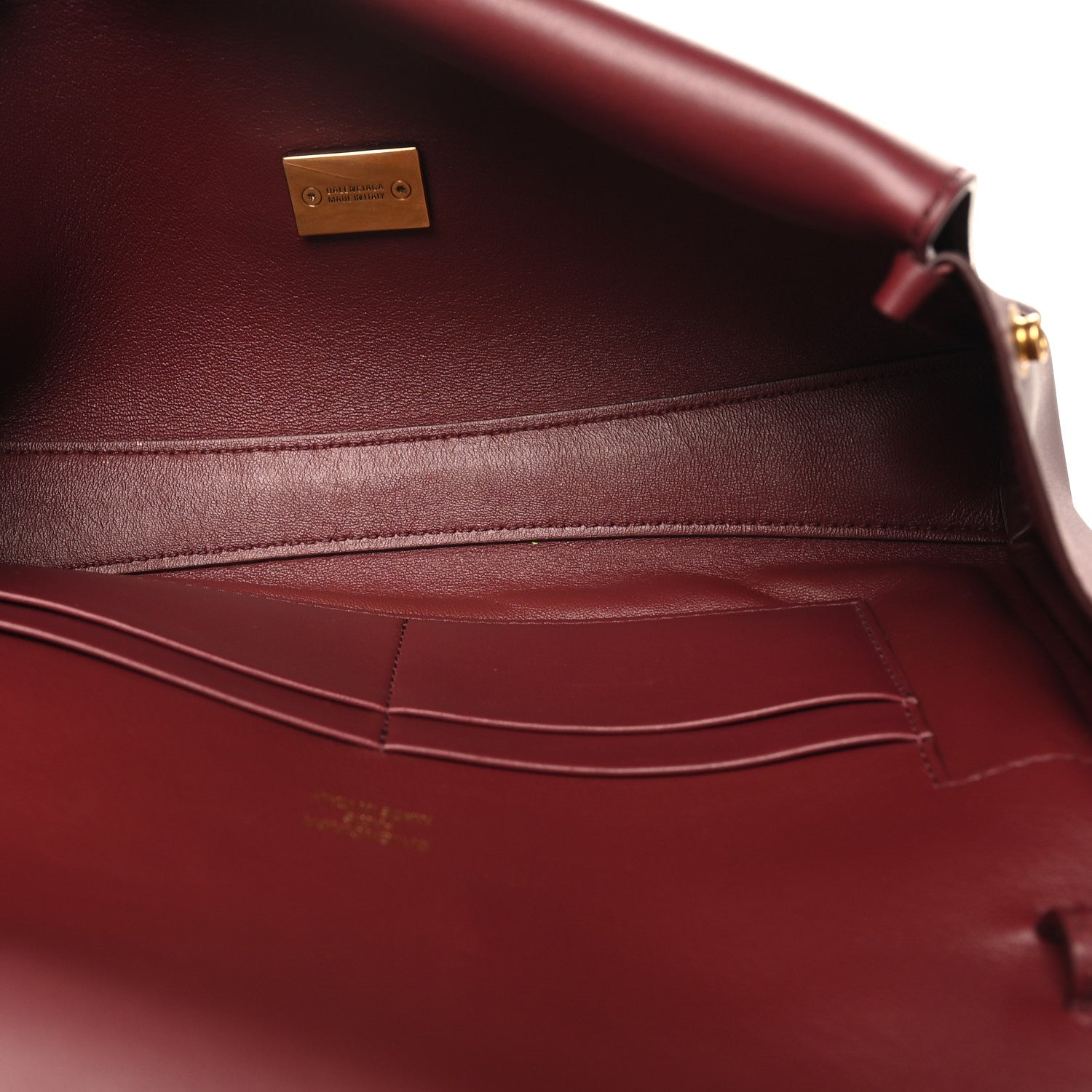 Smooth Calfskin Small Bel Air Clutch On Strap Dark Burgundy Dark Burgundy
