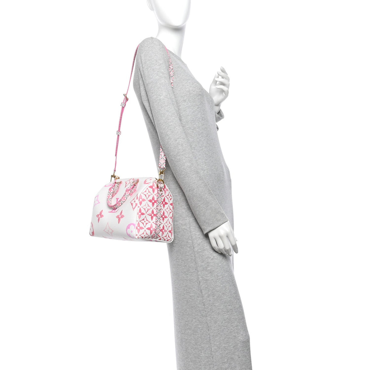 Monogram Giant By The Pool 2.0 Speedy Bandouliere 25 Rose