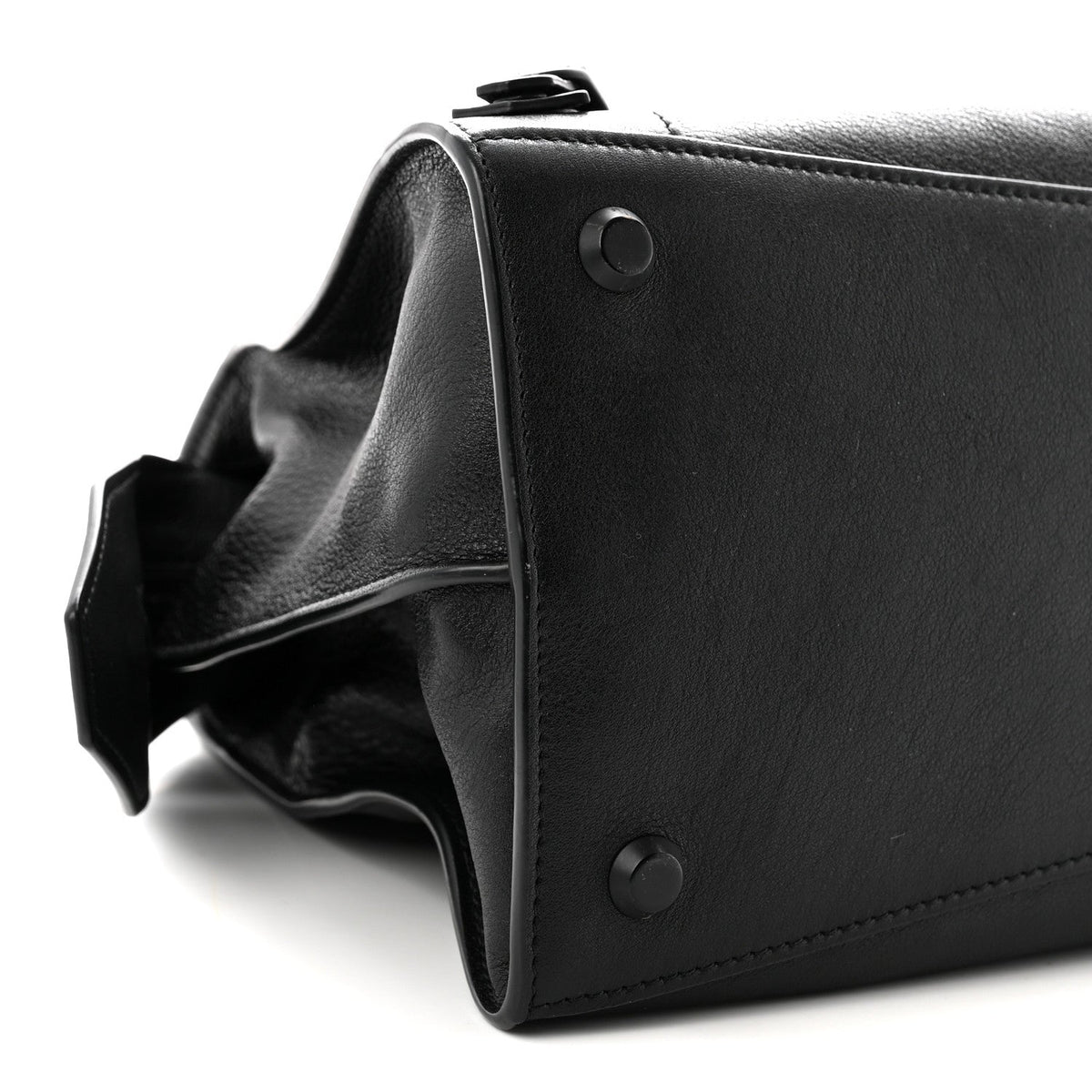 Grained Calfskin Neo Classic Black Hardware Medium City Black