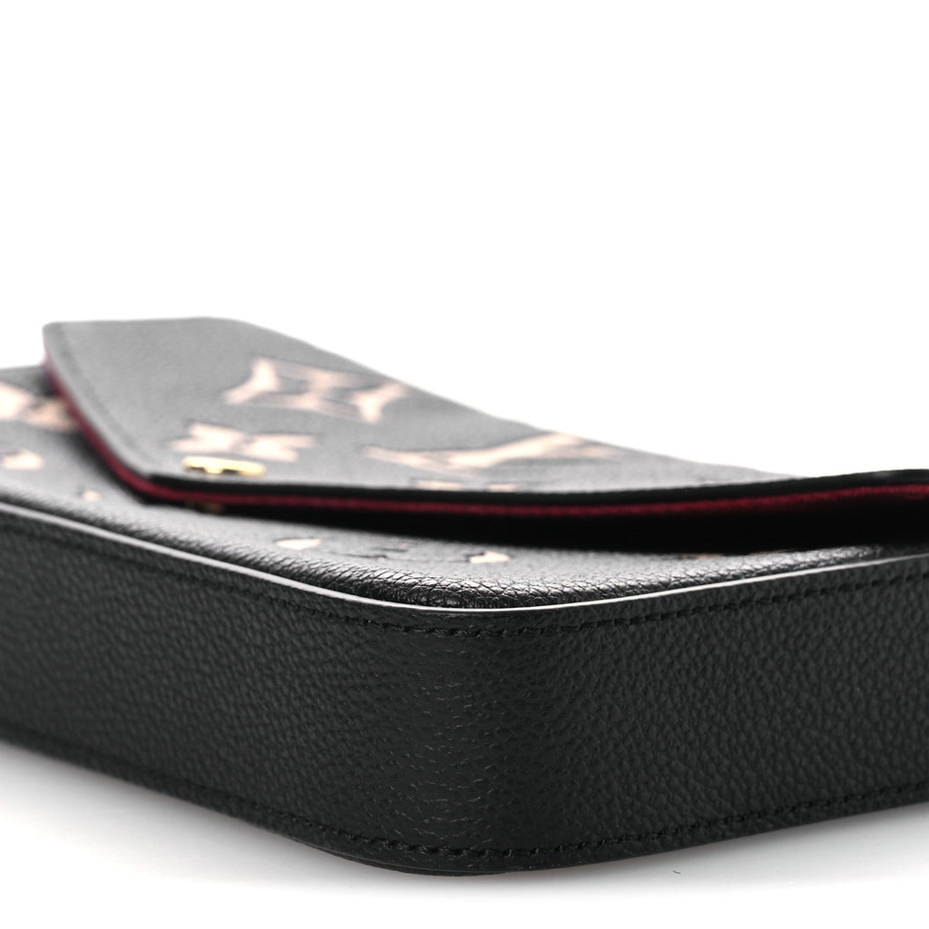 Empreinte Monogram Giant Felicie Pochette Black Beige