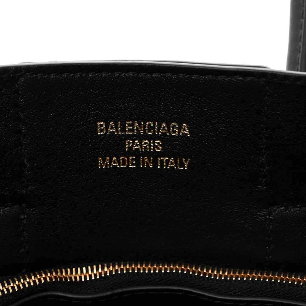 Smooth Calfskin Mini Bel Air Carry All Bag Black