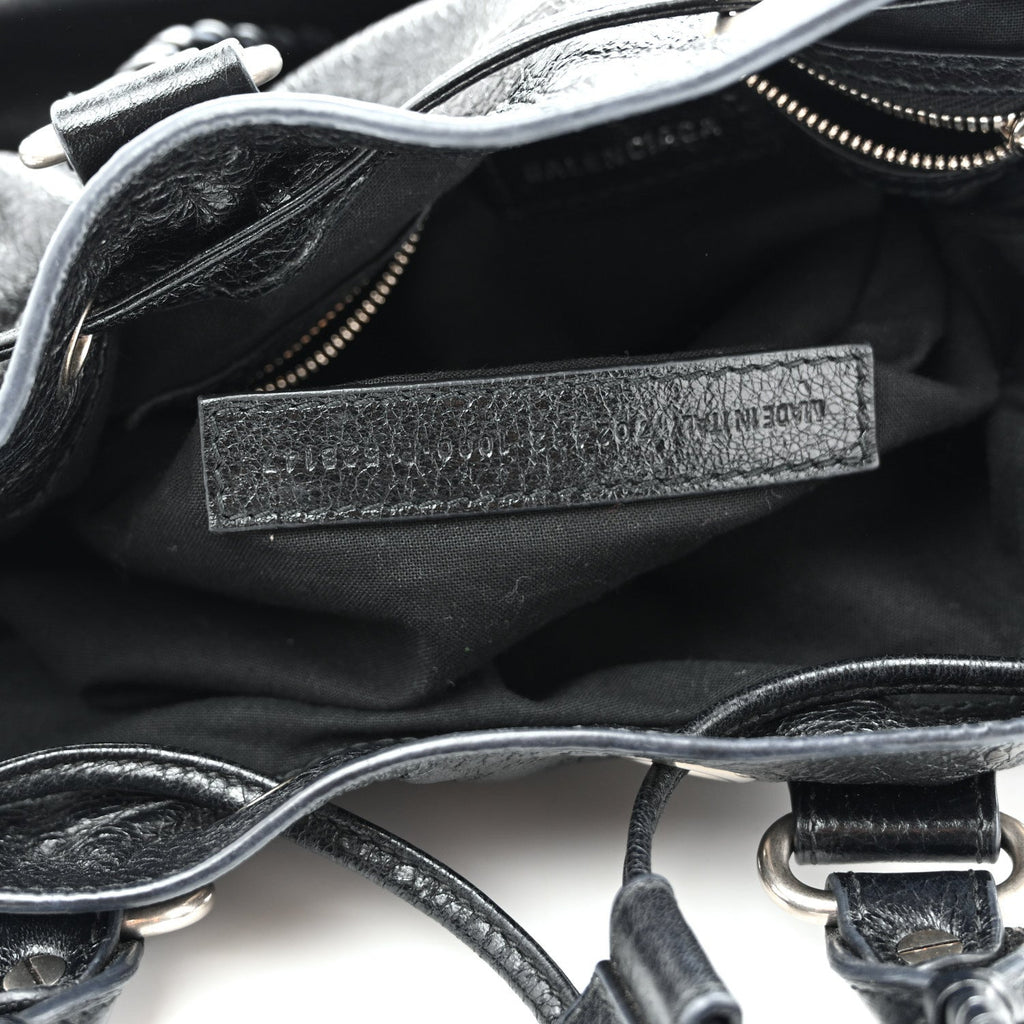 Agneau Arena Small Le Cagole Bucket Bag  Black