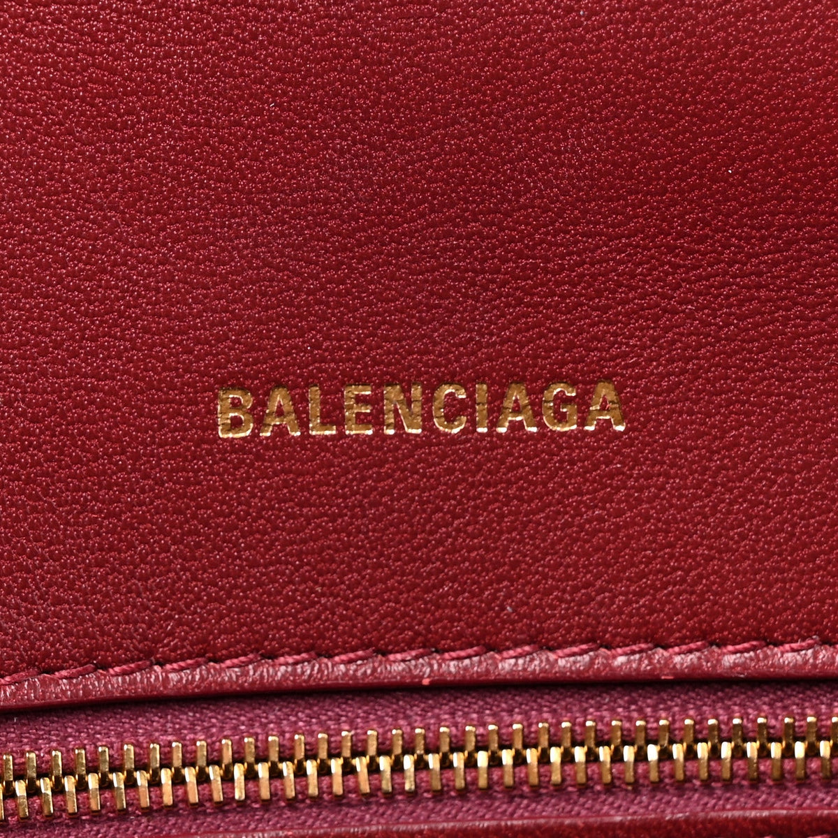 Shiny Calfskin Crocodile Embossed Small Hourglass Top Handle Bag Dark Red
