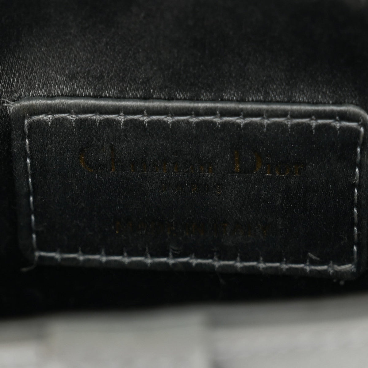 Satin Crystal Mini Saddle Bag Blue Gray