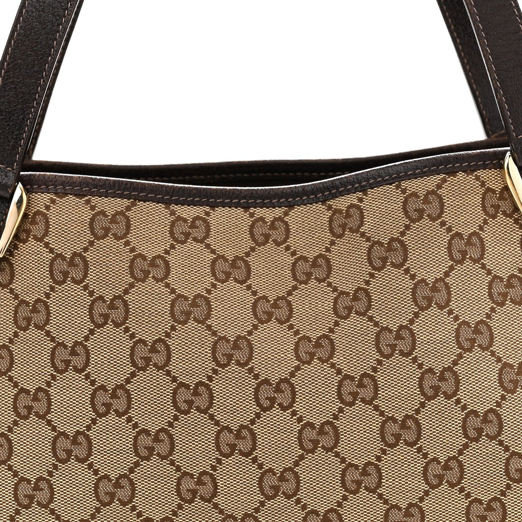 Monogram Medium Abbey Shoulder Bag Dark Brown