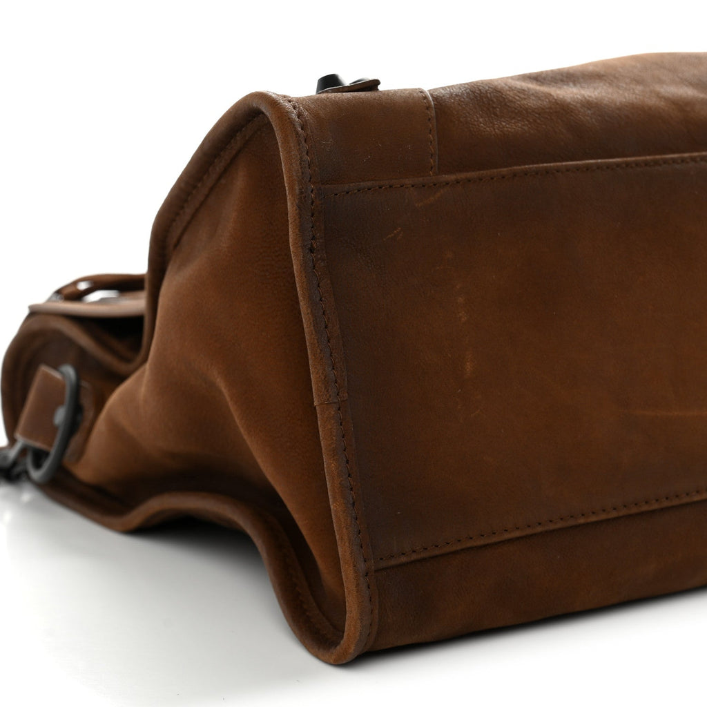 Arena Goatskin Classic Hardware Medium Le City Caramel