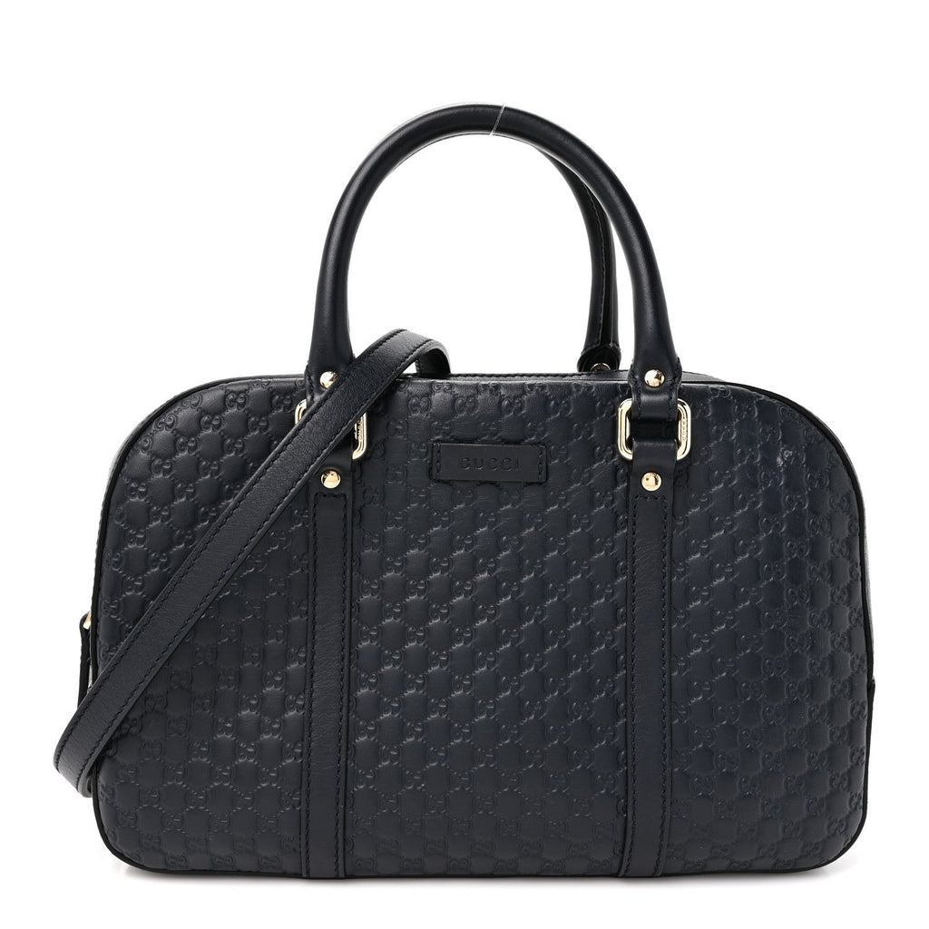 Microguccissima Medium Crossbody Bag Blue