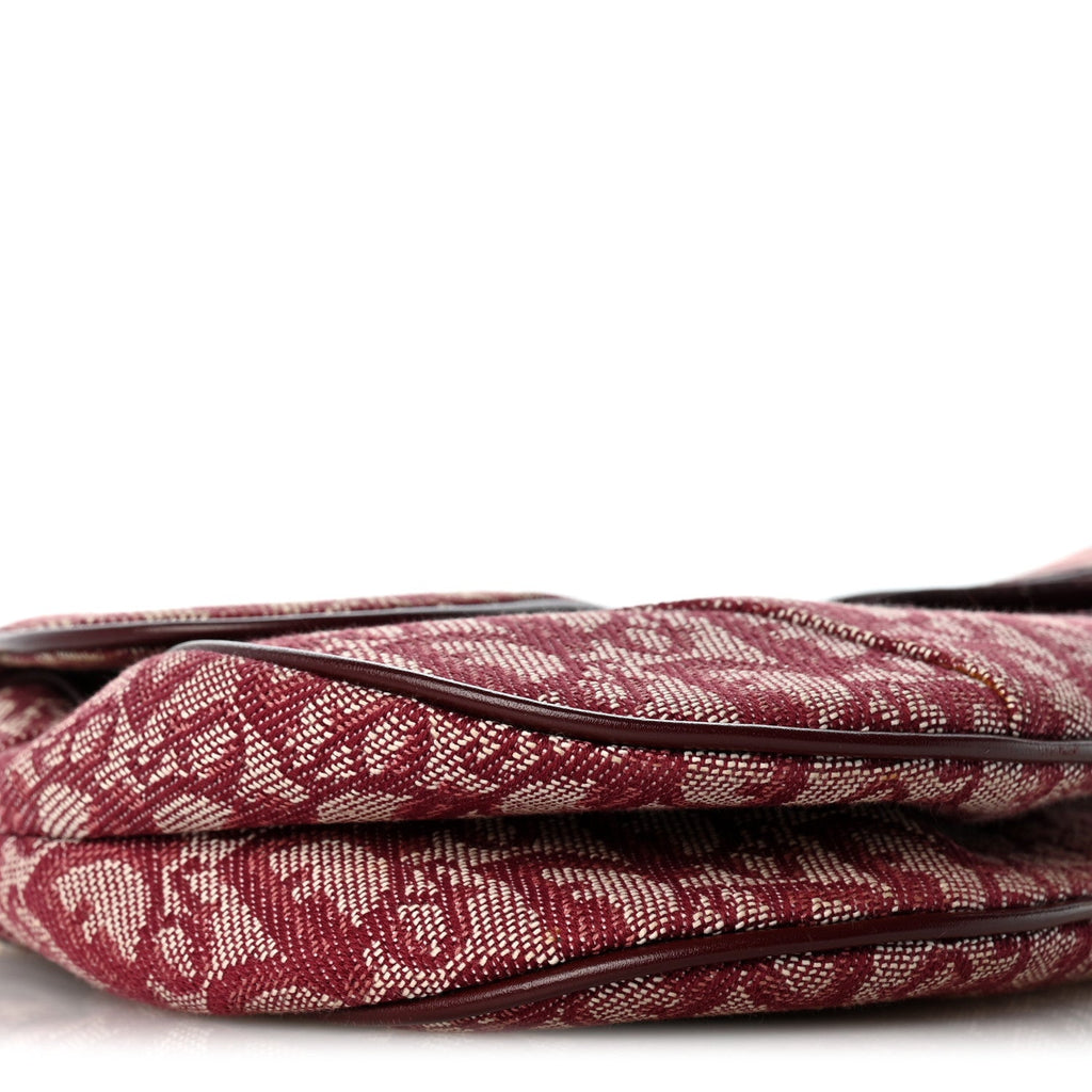Monogram Saddle Bag Burgundy