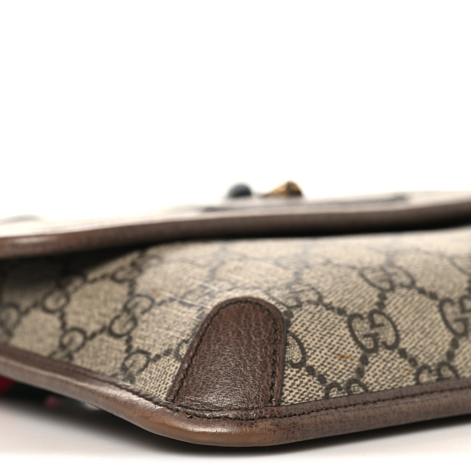 GG Supreme Monogram Neo Vintage Web Belt Bag Brown