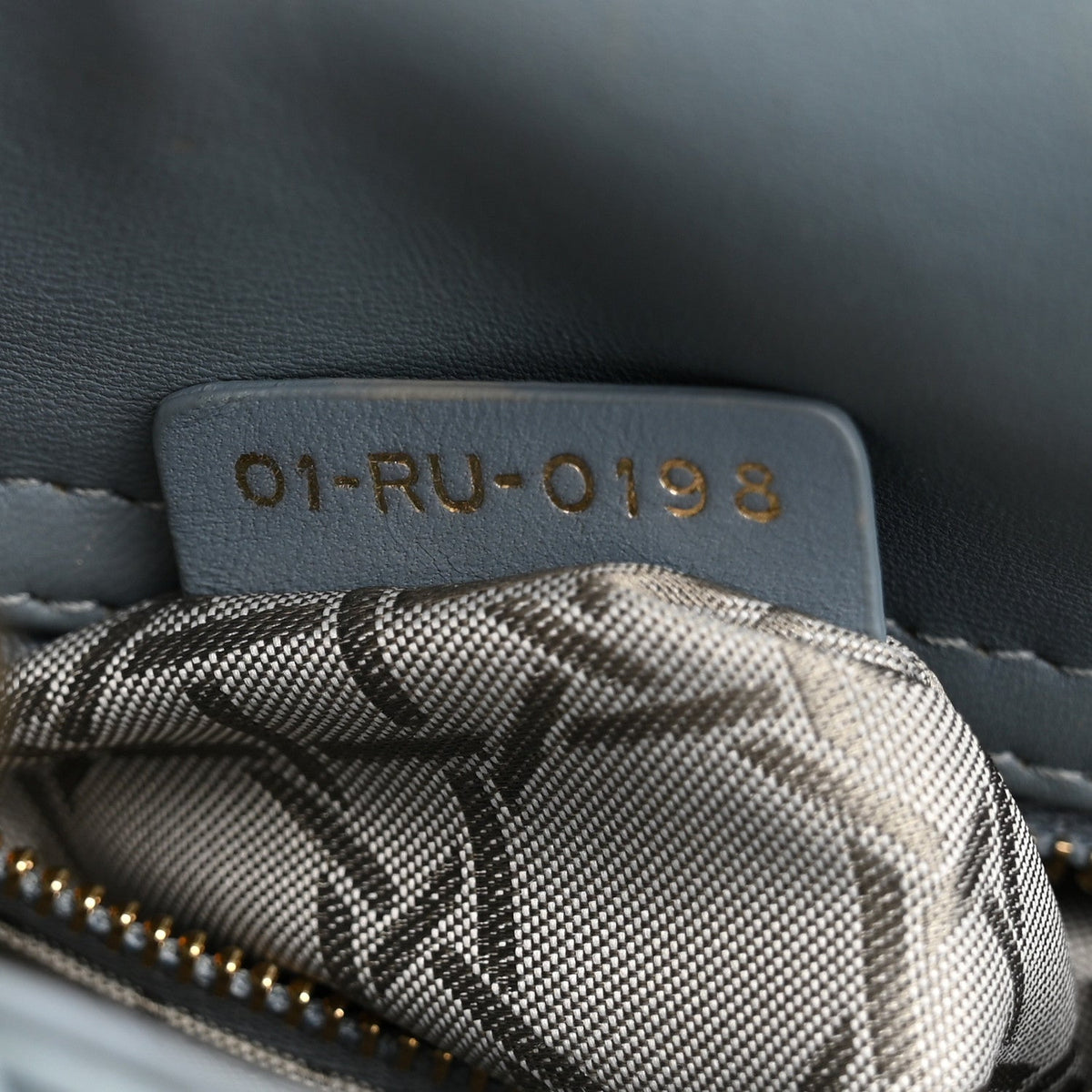 Lambskin Cannage Small Lucky Badges My Lady Dior Cloud Blue