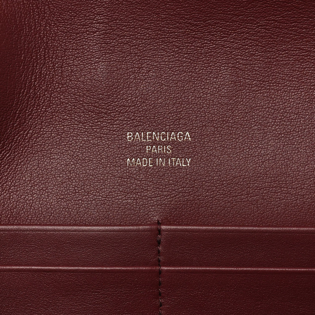Smooth Calfskin Small Bel Air Clutch On Strap Dark Burgundy Dark Burgundy
