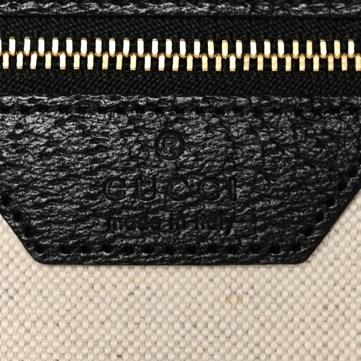 Jacquard Black Denim GG Monogram Medium Ophidia Shopping Tote Black Ivory