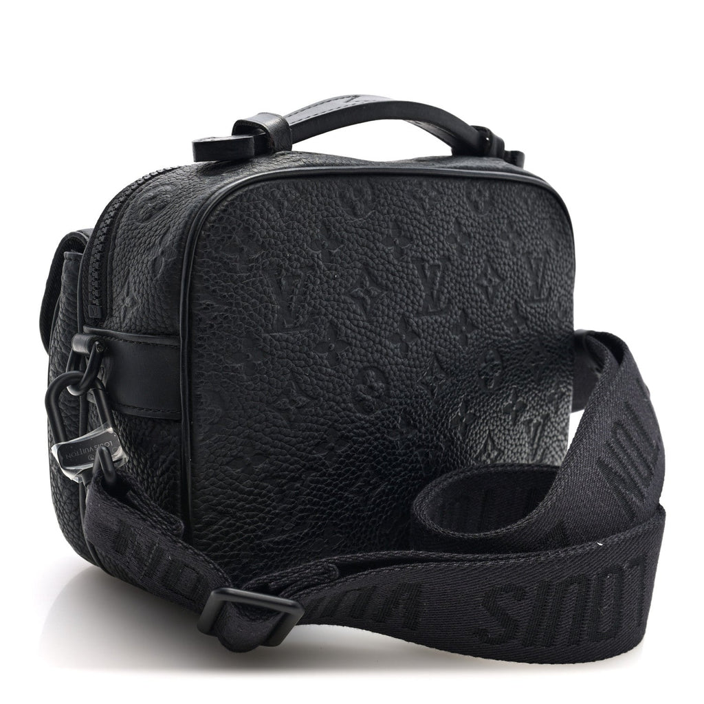 Taurillon Monogram S Lock Messenger Black