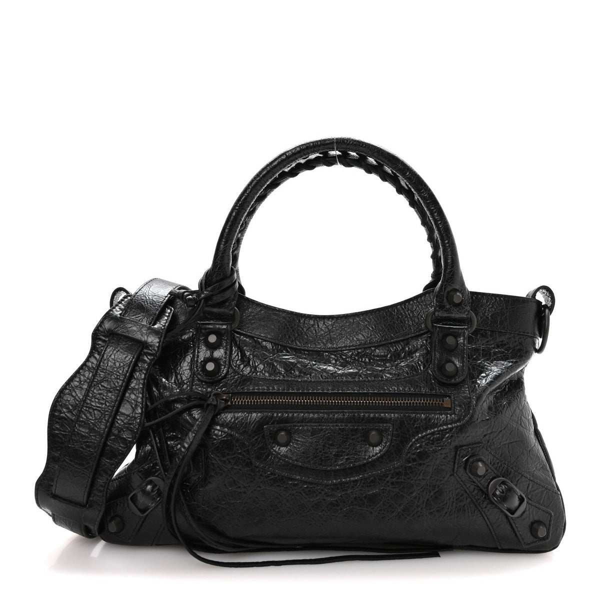 Agneau Arena Classic Hardware Le City First Bag Black