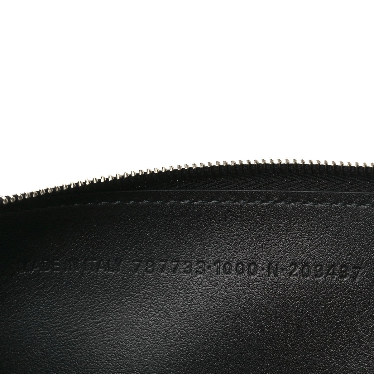 Textured Calfskin Passport Phone Holder Black