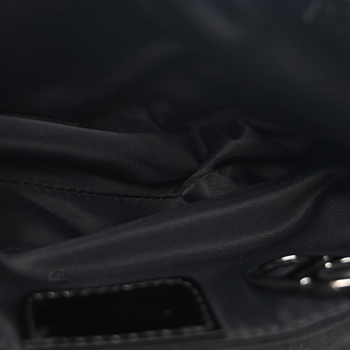 Nylon Saddle Bag Black