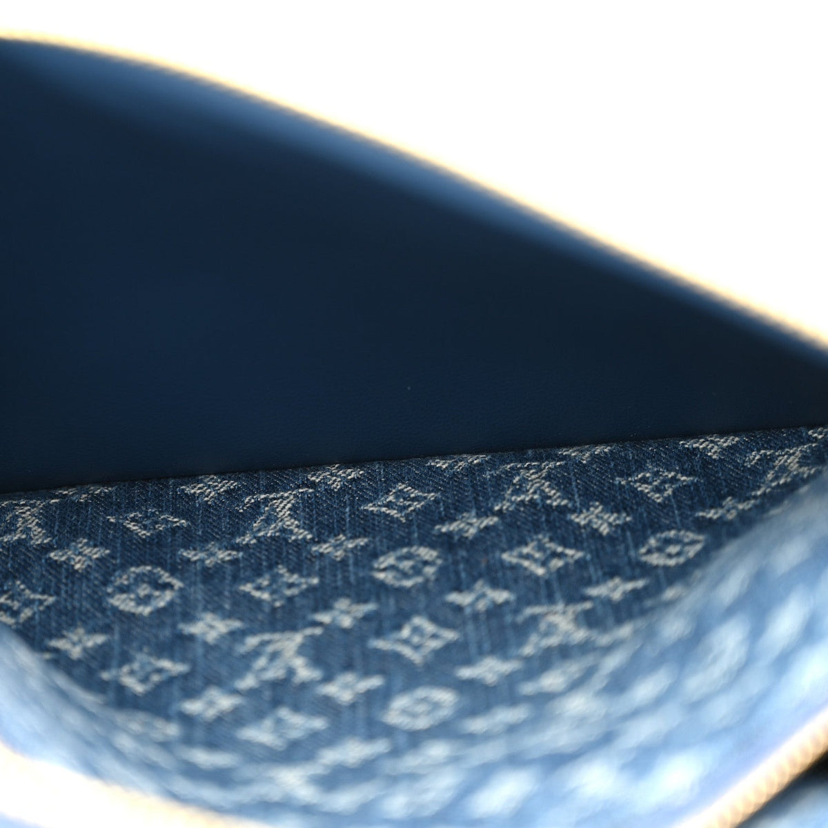 LV X TM Monogram Denim Cerises Coussin PM Blue