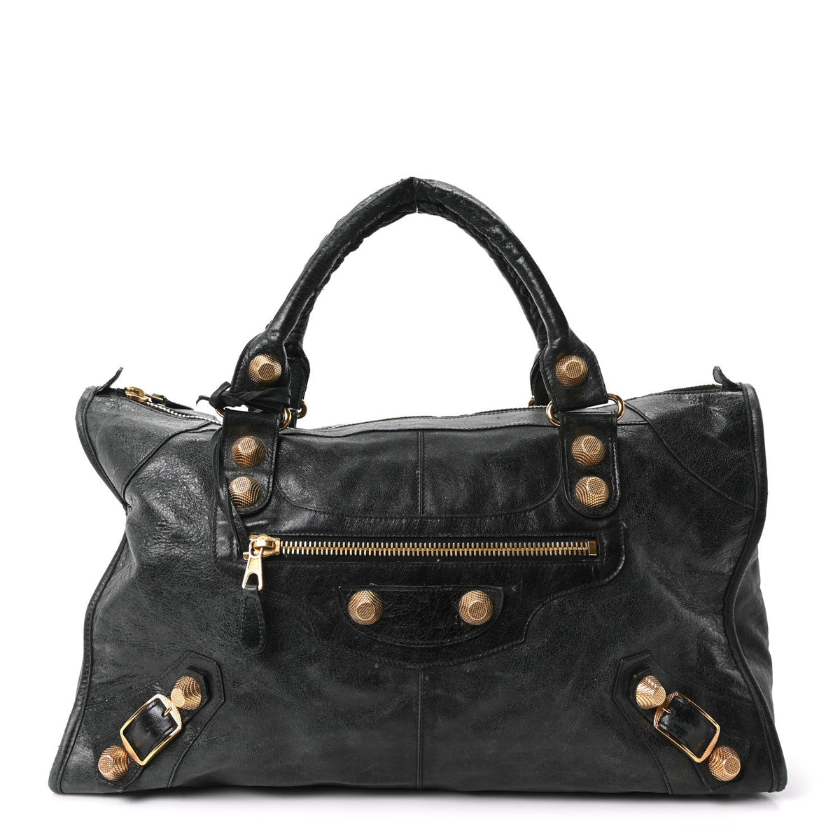 Agneau Giant 21 Gold Hardware Work Black