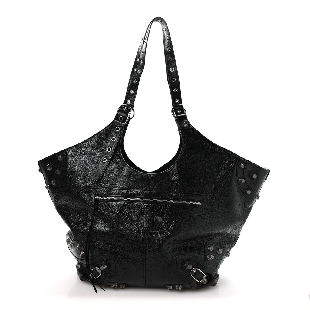 Agneau Arena Large Le Cagole Carry All Bag Black