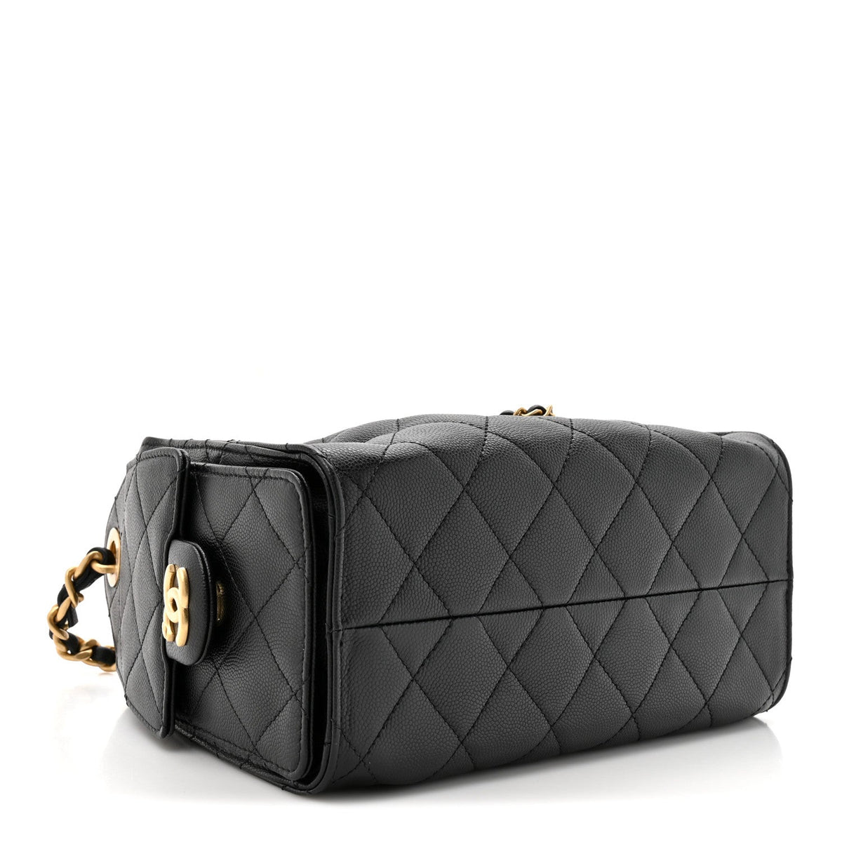 Caviar Quilted Mini Chanel 25 Handbag Black